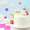 Star Moon Clouds Silicone Fondant Mold DIY Candy Chocolate Baking Pink by Deal US