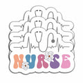 3Pcs Nurse Stickers Nursing Is a Work of Heart Waterproof Vinyl Decals by Deal US