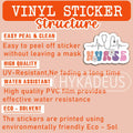 3Pcs Nurse Stickers Nursing Is a Work of Heart Waterproof Vinyl Decals by Deal US