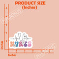 3Pcs Nurse Stickers Nursing Is a Work of Heart Waterproof Vinyl Decals by Deal US