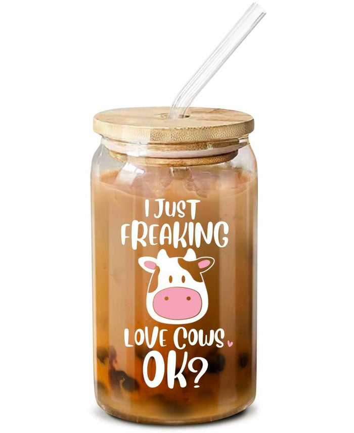 NewEleven 16oz Coffee Mug Cow Gifts For Women Cute Funny Birthday Gift by Deal US