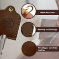 KARENSKEYS Handmade Leather Car Key Cover Sleeve with Keychain Loop by Deal US