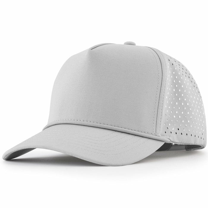 Falidem 5-Panel Trucker Hat Quick Dry Laser Cut Mesh Snapback Baseball Cap by Deal US