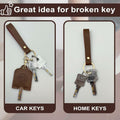 KARENSKEYS Handmade Leather Car Key Cover Sleeve with Keychain Loop by Deal US