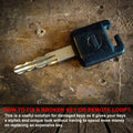 KARENSKEYS Handmade Leather Car Key Cover Sleeve with Keychain Loop by Deal US