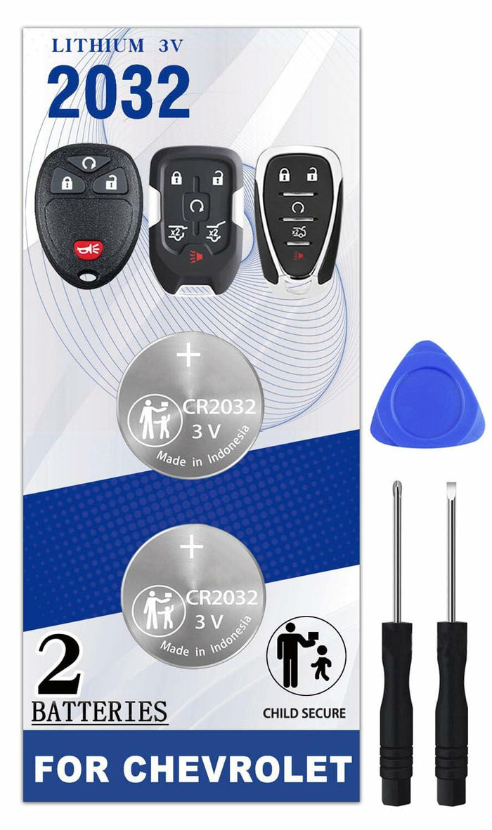 Chevy & GMC Key Fob Battery Replacement for Silverado, Equinox, Malibu, Tahoe by Deal US