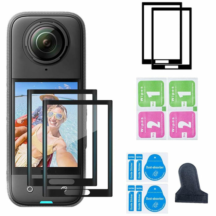 Gaekol Insta360 X4 Screen Protector 2 Pack Tempered Glass Ultra HD Clear by Deal US