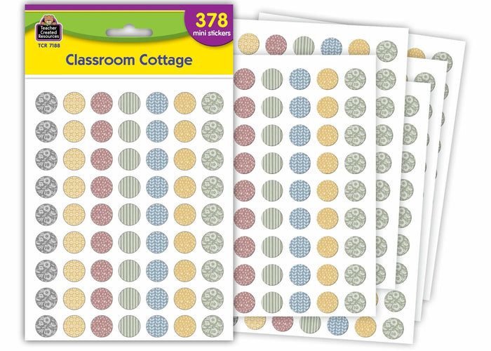 Teacher Created Resources Classroom Cottage Mini Stickers (TCR7188) by Deal US