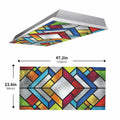 2PCS Fluorescent Light Covers – Anti-Glare Decorative Ceiling Panels by Deal US