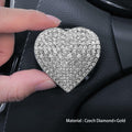 Heart-Shaped Car Engine Start Button Cover Bling Interior Decor White by Deal US