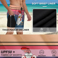 Men's SolAzul Swim Trunks Quick Dry Board Shorts with Mesh Lining & Pockets by Deal US