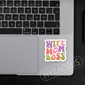 3Pcs Wife Mom Boss Stickers Funny Mom Life Waterproof Vinyl Decals by Deal US