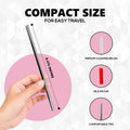 NightCap Straw Kit 2 Reusable Stainless Steel Straws w Brush Pouch Tips by Deal US