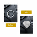 Heart-Shaped Car Engine Start Button Cover Bling Interior Decor White by Deal US