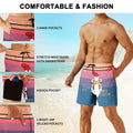 Men's SolAzul Swim Trunks Quick Dry Board Shorts with Mesh Lining & Pockets by Deal US