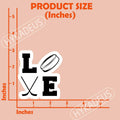 Love Hockey Stickers 3pcs Waterproof Vinyl Decals Laptop Bottle Helmet by Deal US