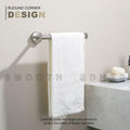 TASTOS Hand Towel Holder Brushed Gold Stainless Steel Wall Mounted 9in by Deal US