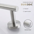 TASTOS Hand Towel Holder Brushed Gold Stainless Steel Wall Mounted 9in by Deal US