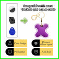 AirTag Leather Keychain Holder Case – Protective Apple Tracker Keyring by Deal US