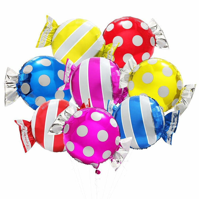 Deermon Candy Bar Mylar Foil Balloons 8 Pack Colorful Party Decor by Deal US