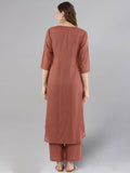 Idalia Black Rayon Solid Straight Kurta with Palazzo Set for Women by Deal US