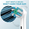 Toothbrush Replacement Heads 8-Pack Plaque Blast Twisted Bristle Oral B by Deal US