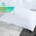 Queen Pillow Shams Set of 2 White Pinch Pleated 20x30 100% Egyptian Cotton by Deal US