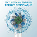 Toothbrush Replacement Heads 8-Pack Plaque Blast Twisted Bristle Oral B by Deal US