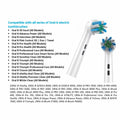 Toothbrush Replacement Heads 8-Pack Plaque Blast Twisted Bristle Oral B by Deal US