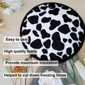 PIAOLGYI Cow Print Door Pad Insulator for Harvest Right Medium Freeze Dryer by Deal US