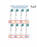 Toothbrush Replacement Heads 8-Pack Plaque Blast Twisted Bristle Oral B by Deal US