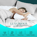 Queen Pillow Shams Set of 2 White Pinch Pleated 20x30 100% Egyptian Cotton by Deal US