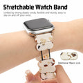 MAIRUI Resin Stretchy Watch Band for Apple Watch 41/40/38mm Slim Elastic Strap by Deal US