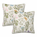 Yaemikoo 2PCS 18x18in Spring Sage Green Floral Pillow Covers Throw Pillow Cases by Deal US