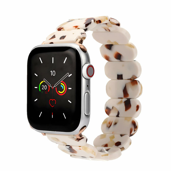 MAIRUI Resin Stretchy Watch Band for Apple Watch 41/40/38mm Slim Elastic Strap by Deal US