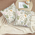 Yaemikoo 2PCS 18x18in Spring Sage Green Floral Pillow Covers Throw Pillow Cases by Deal US
