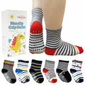 SMIDLRG Toddler Grip Socks With Non-Slip Soles Boys Girls 6 Pairs by Deal US