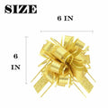 WEWILUCK Gift Bows 10PCS Gold Pull Bows Different Sizes For Birthday & Christmas by Deal US