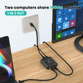 HRSDEIE Ethernet Splitter 1-to-2 Gigabit RJ45 1000Mbps Network LAN Adapter by Deal US
