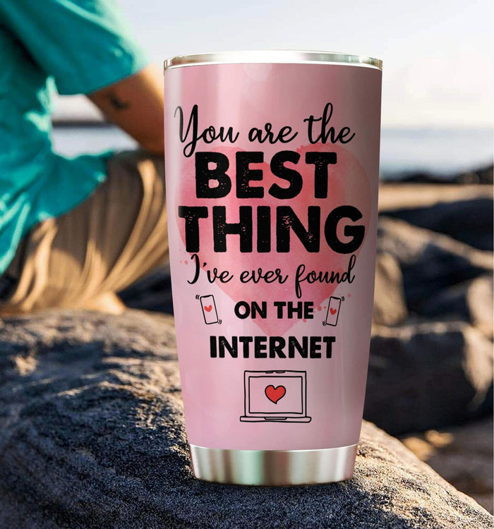 LPVLUX 20oz Stainless Steel Tumbler Funny Internet Quote Anniversary Gift by Deal US