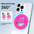 HZZADZXW Silicone Phone Grip Detachable Hand Holder Soft Loop Rose Red by Deal US