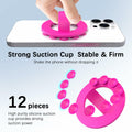 HZZADZXW Silicone Phone Grip Detachable Hand Holder Soft Loop Rose Red by Deal US