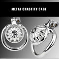 Lelisex Stainless Steel Male Chastity Cage Dark Lock 50mm Ring Adult Toy by Deal US
