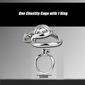 Lelisex Stainless Steel Male Chastity Cage Dark Lock 50mm Ring Adult Toy by Deal US