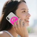 HZZADZXW Silicone Phone Grip Detachable Hand Holder Soft Loop Rose Red by Deal US