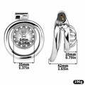Lelisex Stainless Steel Male Chastity Cage Dark Lock 50mm Ring Adult Toy by Deal US