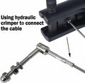 1/8" T316 Stainless Steel Adjustable Cable Railing Kit for 1.5" Metal Post by Deal US