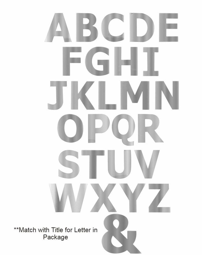 GG Grand General 94968 1 Inch Stainless Steel Letter V with Tape by Deal US