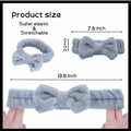 Awenbin Spa Headband Bowknot Misty Gray Reusable Soft Hairband for Face/Yoga by Deal US