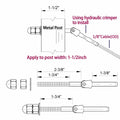 1/8" T316 Stainless Steel Adjustable Cable Railing Kit for 1.5" Metal Post by Deal US
